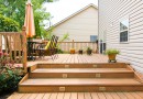 Patio and garden of family home